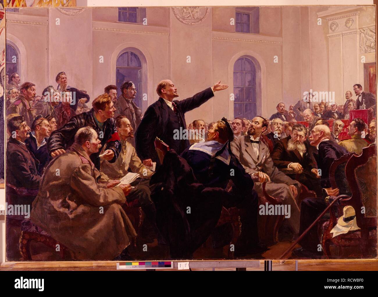 Es gibt eine solche Party!. Museum: State Museum der Revolution, Moskau. Autor: Shibaev, A. Stockfoto