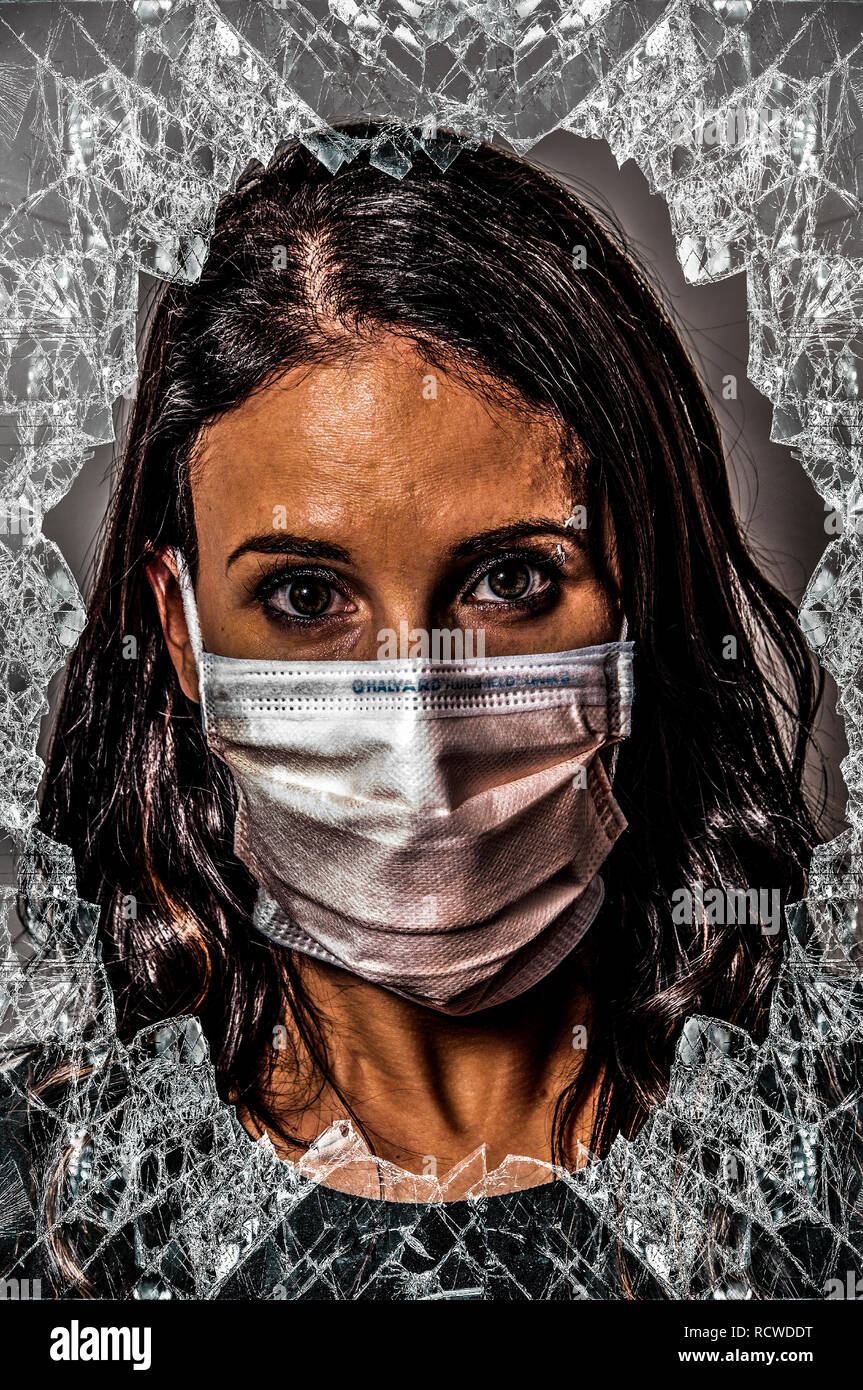 Psychische Gesundheit Bewusstsein Stockfoto