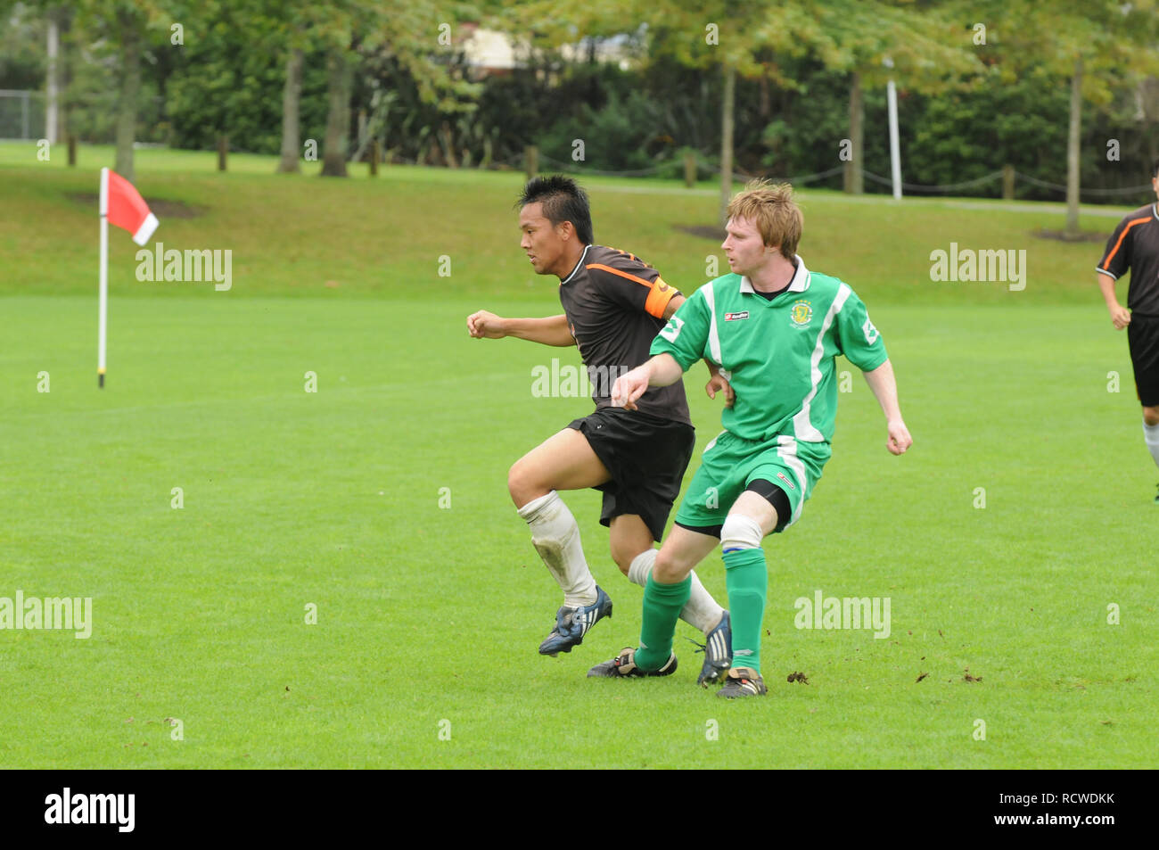 Auckland Sonntag League, Pakuranga United vs Böhmischen Celtic Stockfoto