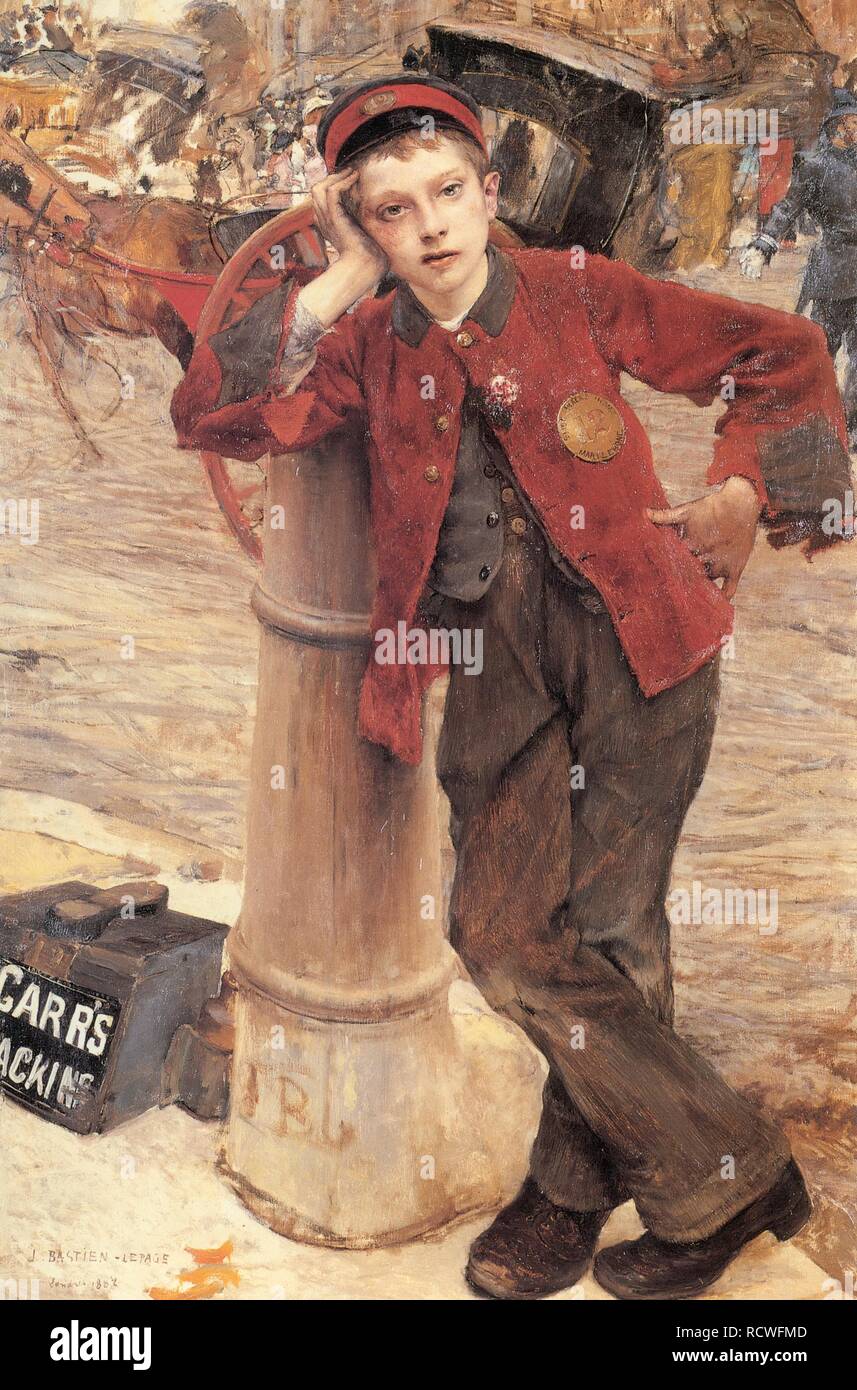 Die Londoner Kolumne. Museum: Musée des Arts Décoratifs, Paris. Autor: BASTIEN - LEPAGE, Jules. Stockfoto