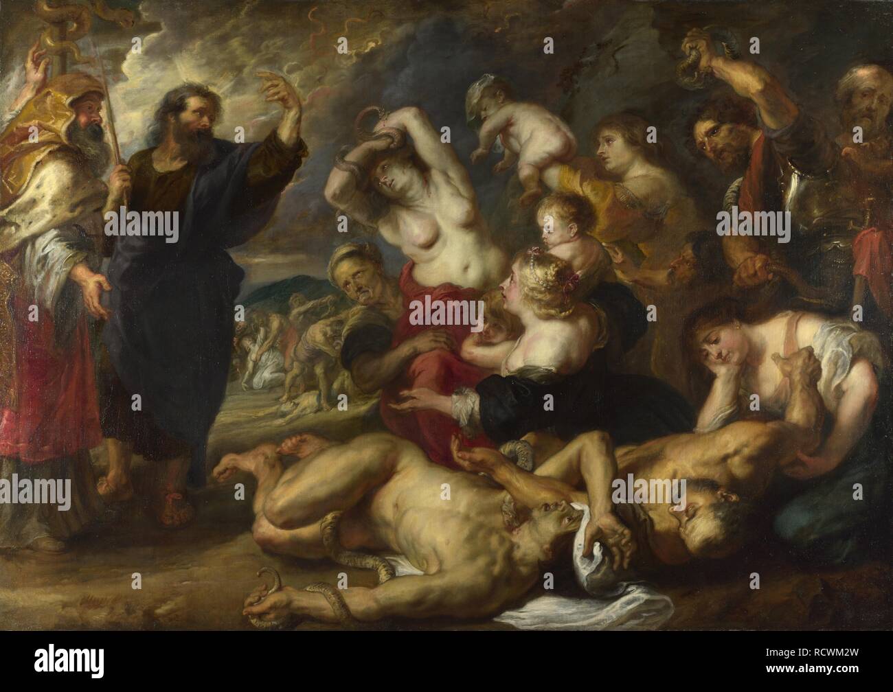 Die eherne Schlange. Museum: National Gallery, London. Autor: RUBENS, Pieter Paul. Stockfoto