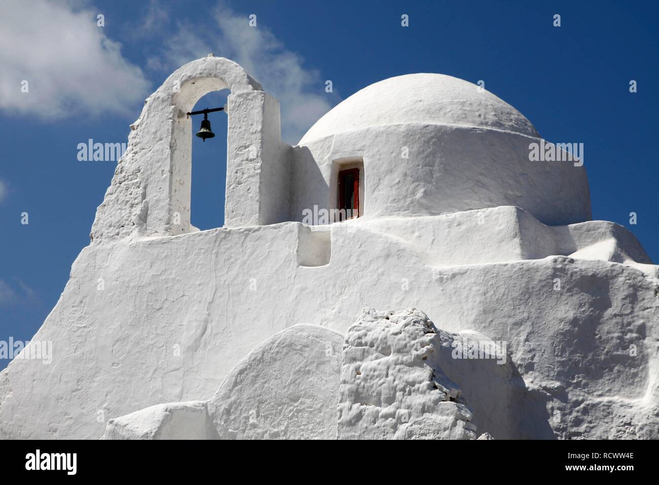 Kirche Panagia Paraportiani in der Altstadt von Mykonos, Griechenland, Europa Stockfoto
