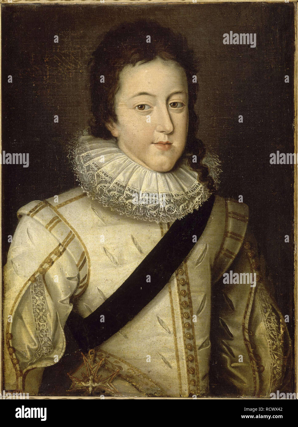 Louis XIII., König von Frankreich und Navarra (1601-1643) als Dauphin. Museum: Musée de l'Histoire de France, Château de Versailles. Autor: pourbus Frans (II). Stockfoto