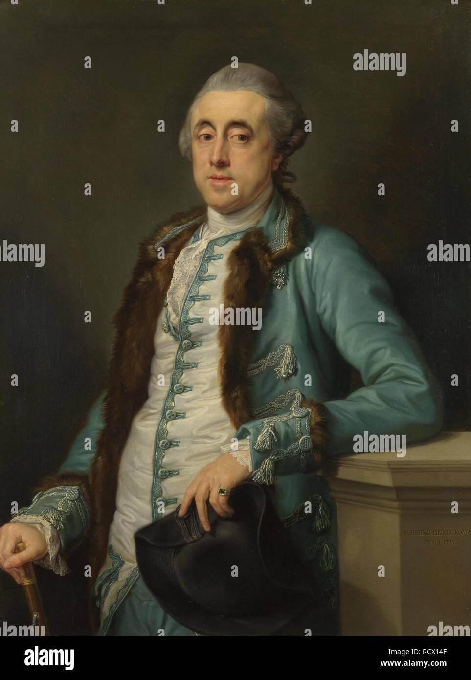 Portrait von John Scott (?) der Banken Gebühr. Museum: National Gallery, London. Autor: BATONI, Pompeo Girolamo. Stockfoto