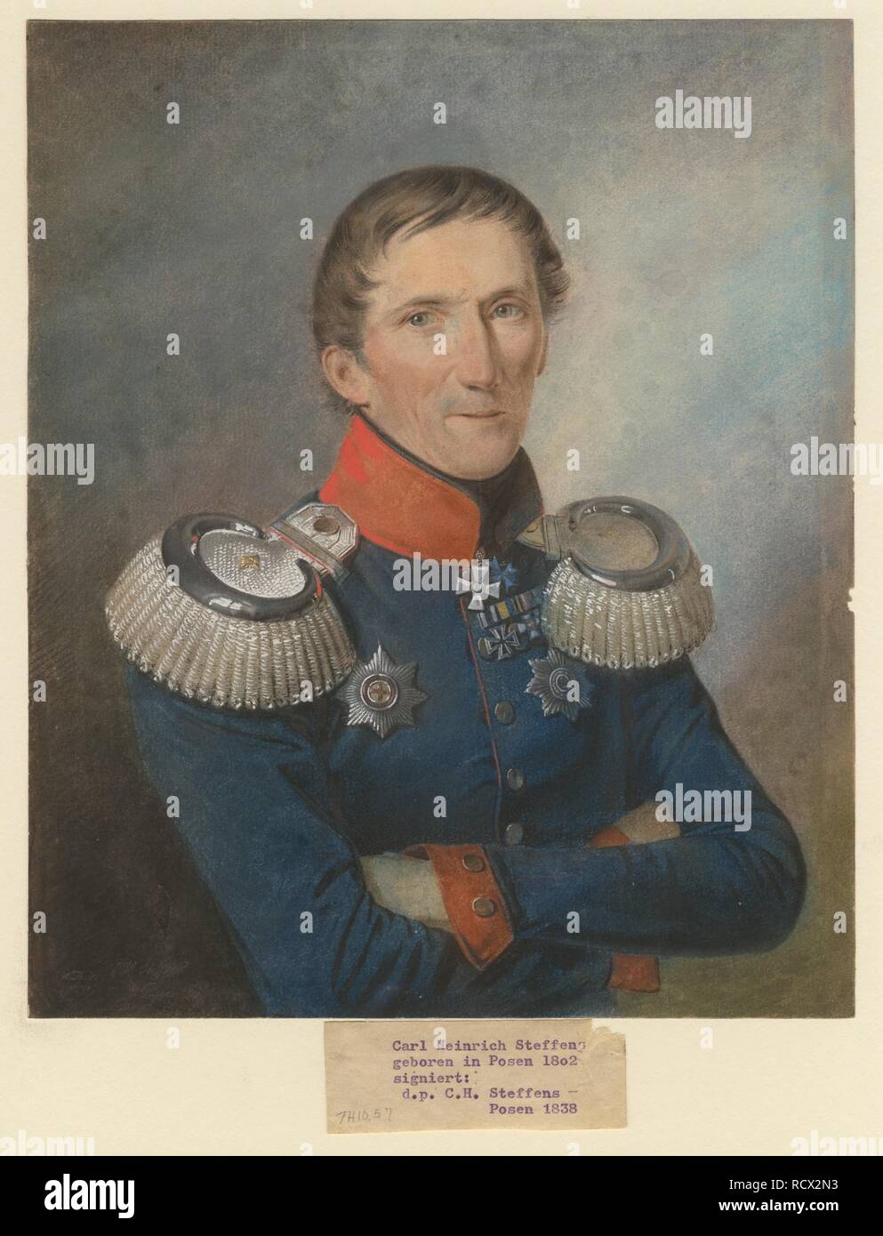 Allgemeine Georg Wilhelm von Hofmann (1777-1860). Museum: private Sammlung. Autor: Steffens, Carl Heinrich. Stockfoto