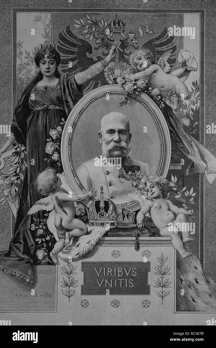 Franz Joseph I., 1830-1916, Haus Habsburg-Lothringen, Kaiser von Österreich, König von Böhmen und Apostolischen König von Ungarn Stockfoto