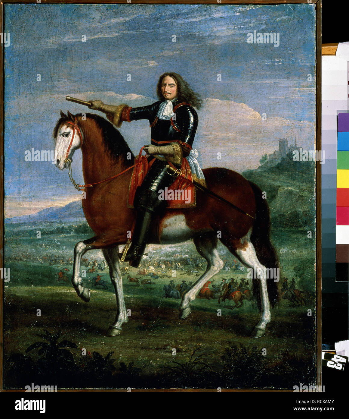 Marschall Henri de La Tour d'Auvergne, Vicomte de Turenne (1611-1675). Museum: Zustand Open-air Museum Peterhof, St. Petersburg. Autor: Meulen, ADAM FRANS VAN DER. Stockfoto