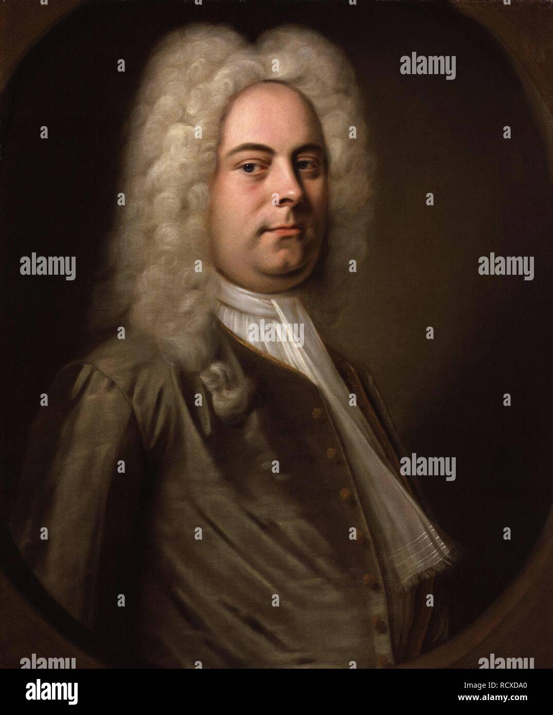Portrait des Komponisten Georg Friedrich Händel (1685-1759). Museum: private Sammlung. Autor: DENNER, Balthasar. Stockfoto