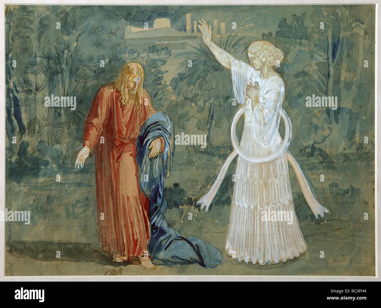 Christus in Gethsemane. Museum: Staatliche Tretjakow-Galerie, Moskau. Autor: Iwanow, ALEXANDER ANDREYEVICH. Stockfoto