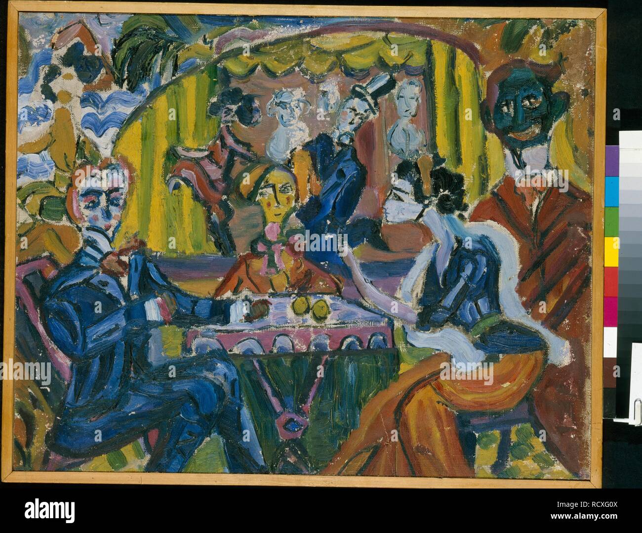 Der streunender Hund Kabarett in Sankt Petersburg. Museum: Staatliches Museum für Theater und Musik, St. Petersburg. Autor: Dmitriyev, Wladimir Wladimirowitsch. Stockfoto