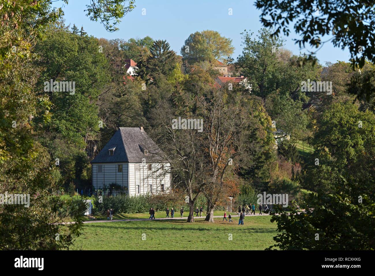 Goethes Gartenhaus, Park an der Ilm, Weimar, Thüringen, PublicGround Stockfoto