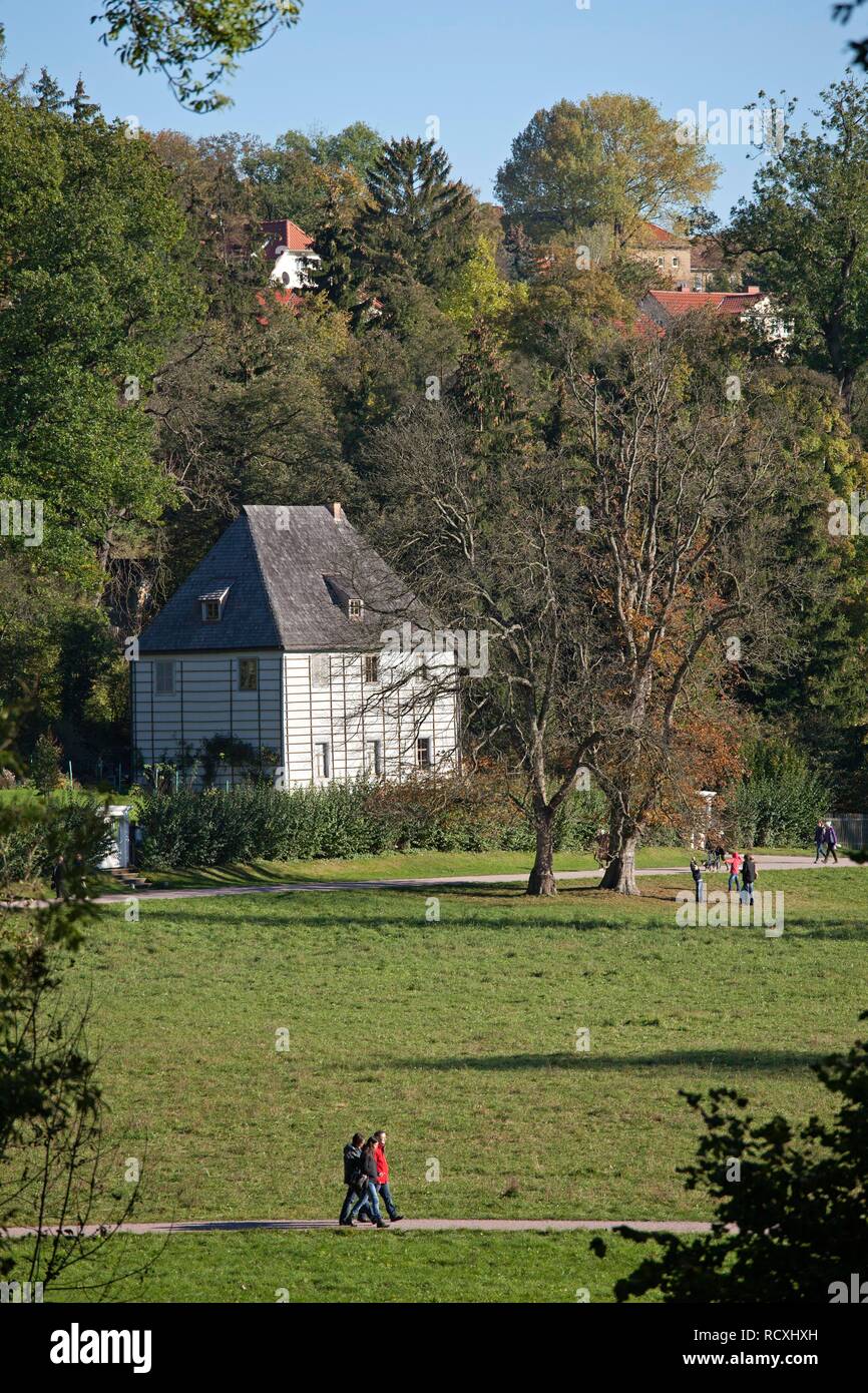 Goethes Gartenhaus, Park an der Ilm, Weimar, Thüringen, PublicGround Stockfoto