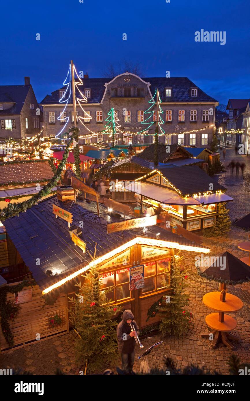 Weihnachtsmarkt, Goslar, Niedersachsen Stockfoto