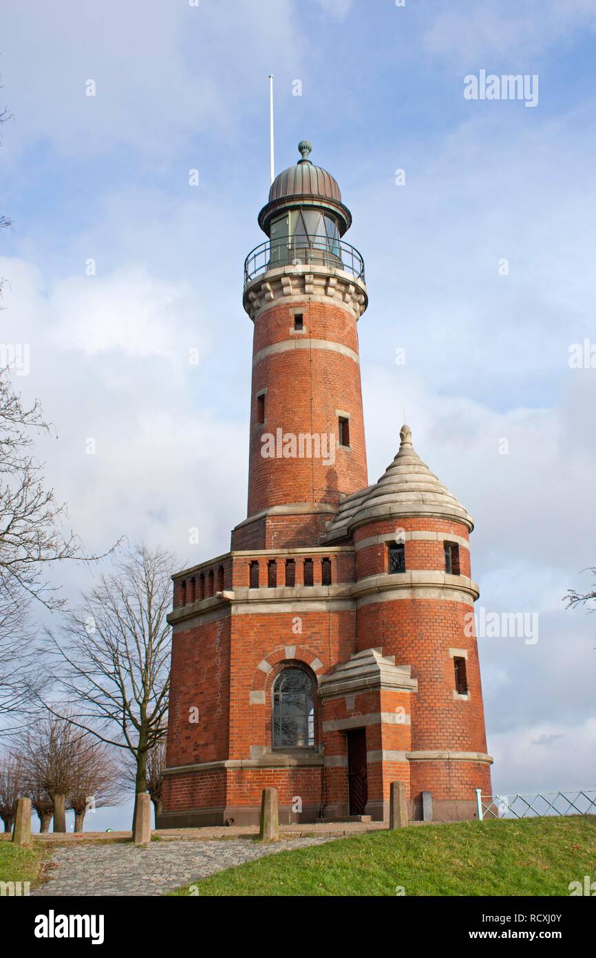 Leuchtturm Holtenau, Kiel, Schleswig-Holstein Stockfoto