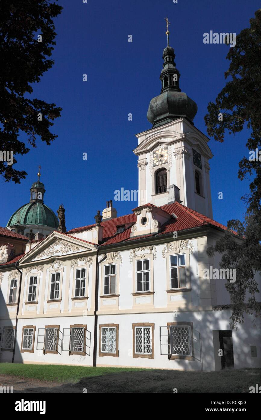 Doksany Kloster und Schloss, Doxan, Nordböhmen, Böhmen, Tschechische Republik, Europa Stockfoto