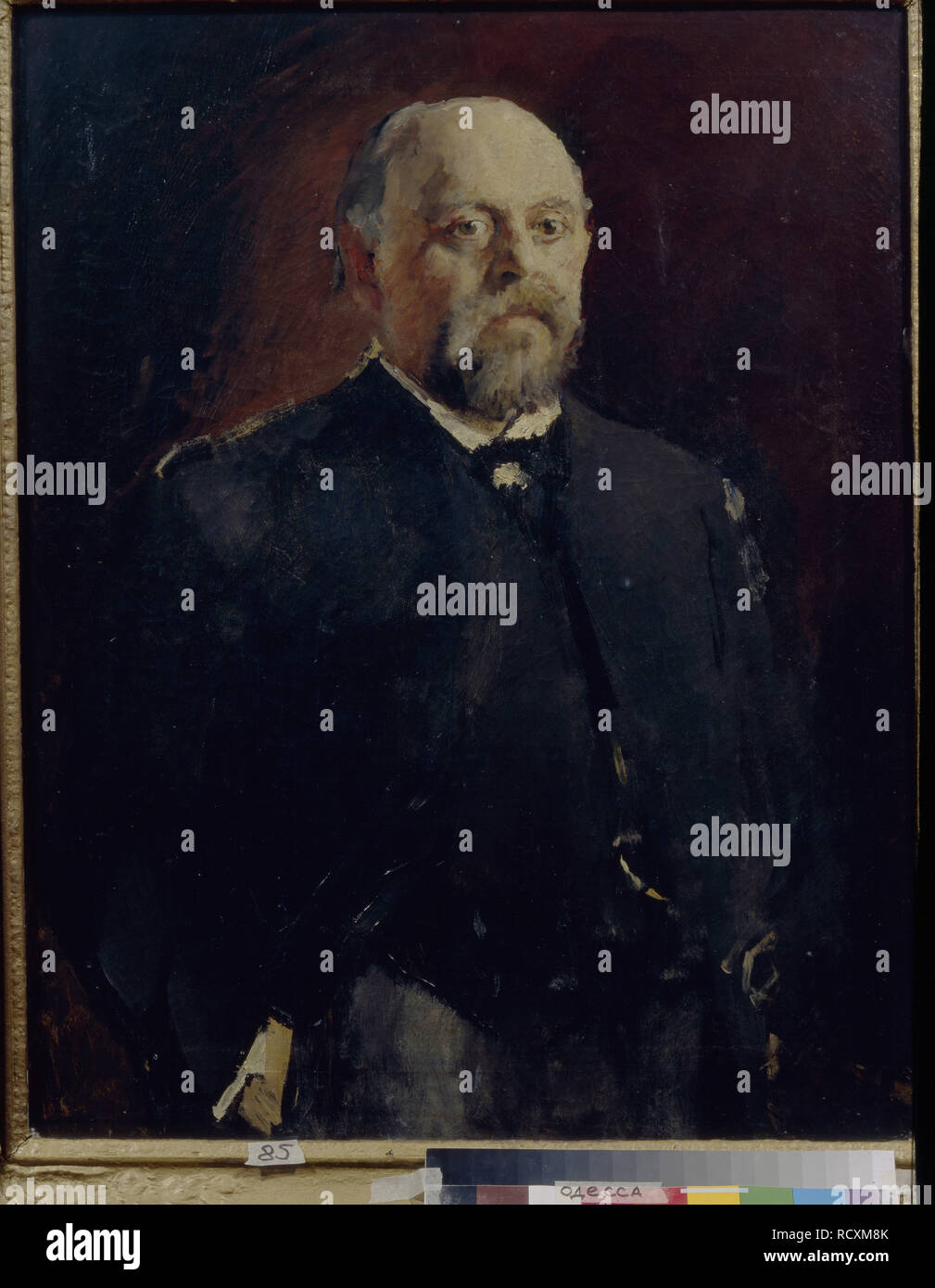 Portrait von Sawwa Mamontov (1841-1918). Museum: State Art Museum, Odessa. Autor: Serov, Valentin Alexandrowitsch. Stockfoto