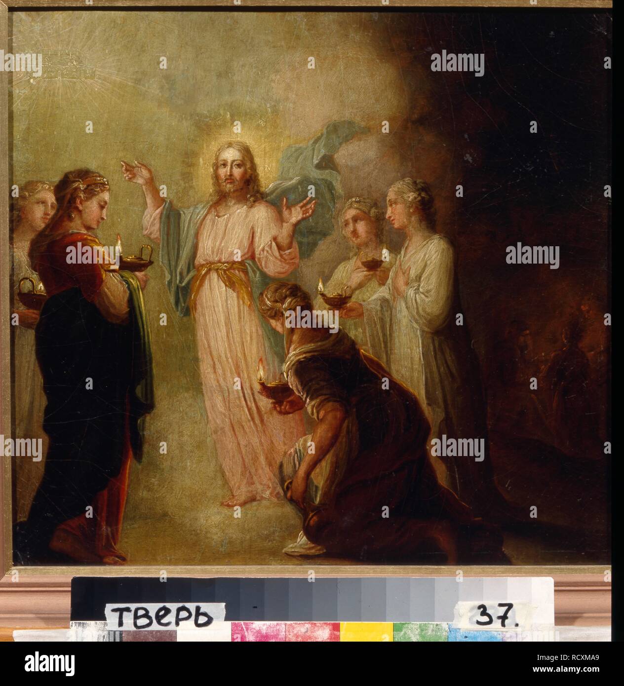 Das gleichnis von den zehn jungfrauen Fotos und Bildmaterial in hoher