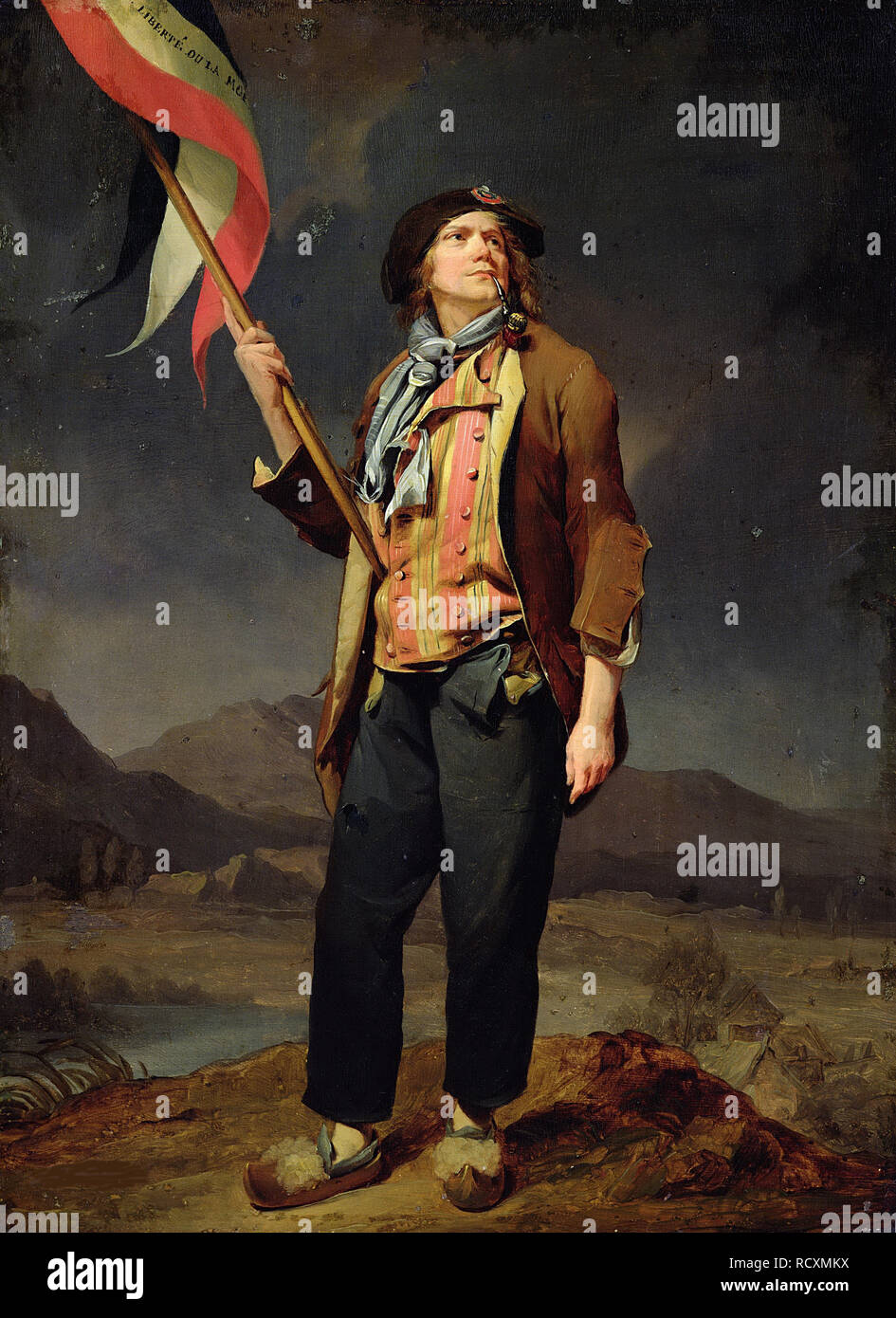 Der Sänger Chenard, als Sans-Culotte. Museum: Musée Carnavalet, Paris. Autor: Boilly, louis-leopold. Stockfoto