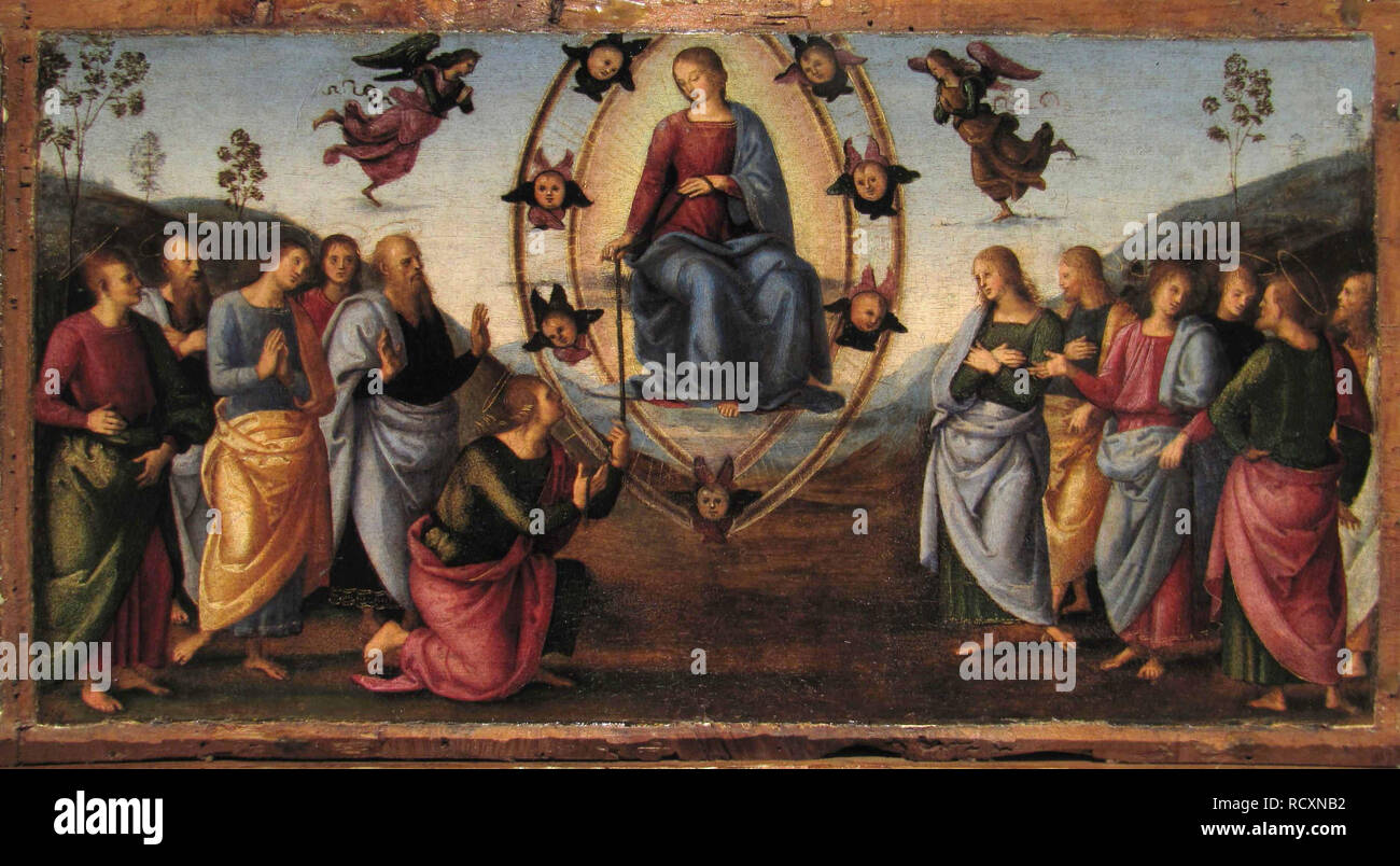 Predella Panel des Fano Altarbild. Museum: Pinacoteca Civica di Fano. Autor: Raphael (Raffaello Sanzio da Urbino). Stockfoto