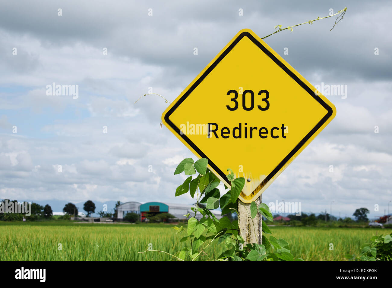 303 Redirect Status Code HTTP-Konzept Stockfoto