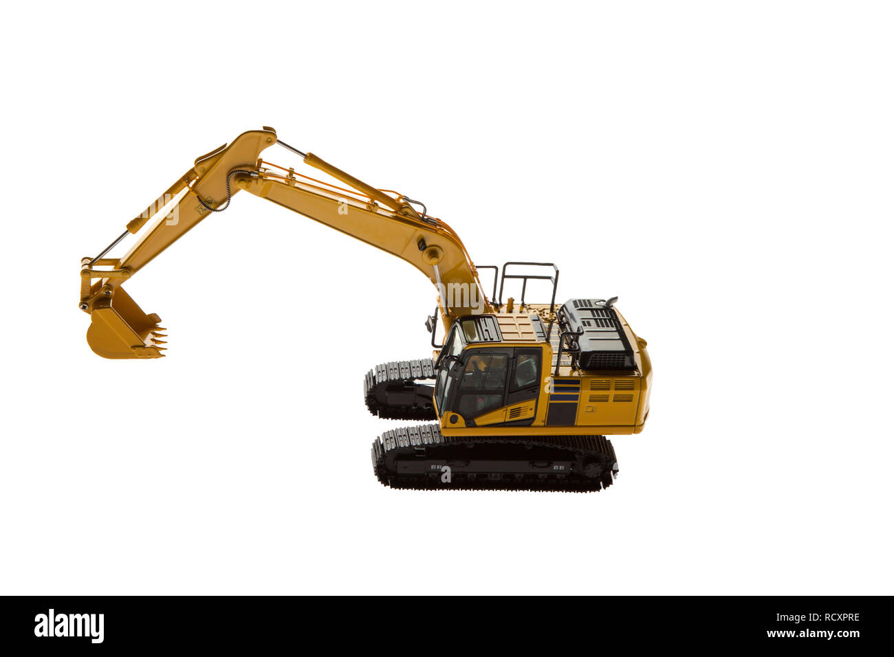 Bagger Baumaschinen Luftaufnahme Stockfoto