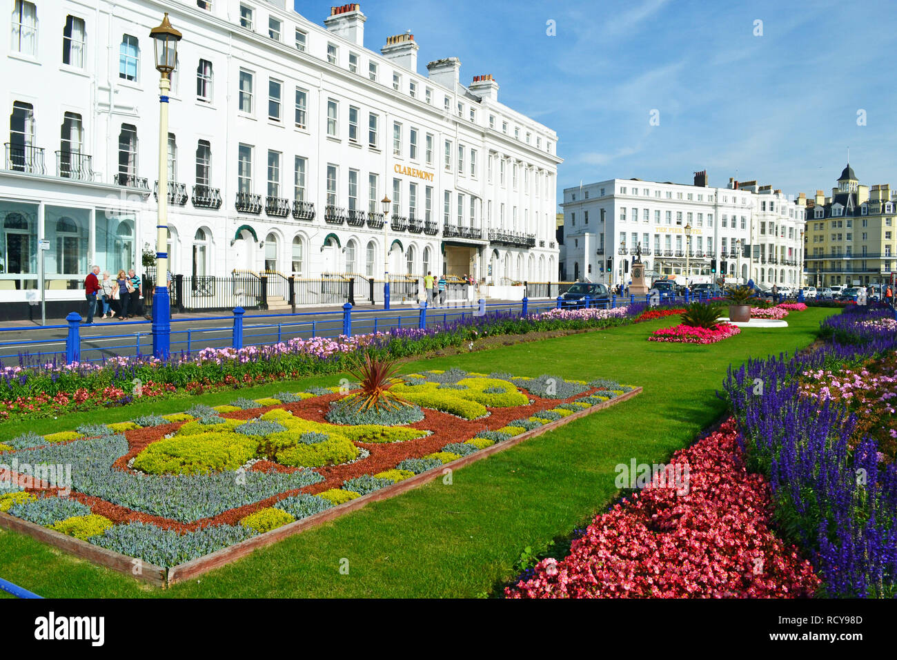 Teppich Gärten auf Eastbourne, East Sussex, Großbritannien Stockfoto