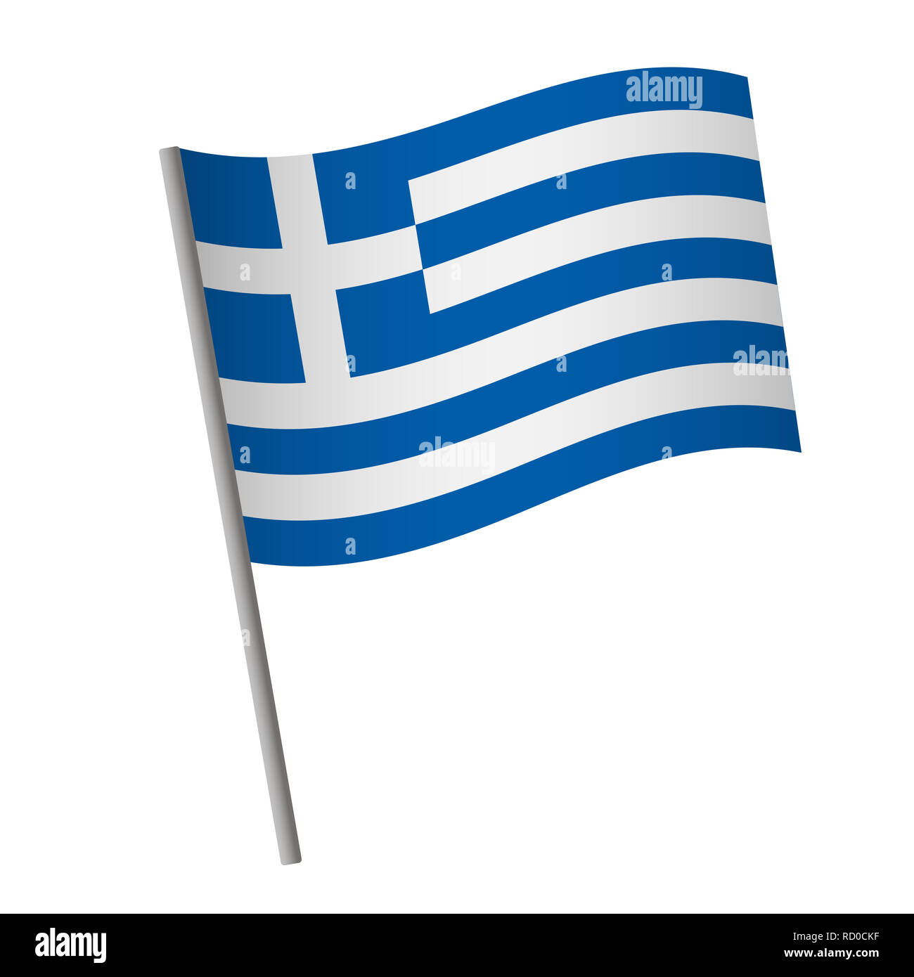 Die Flagge Von Griechenland Ausgeschnittene Stockfotos Und bilder Alamy