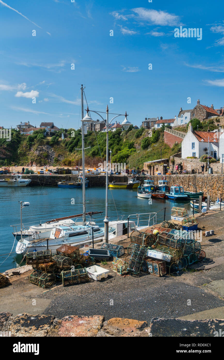 Crail Hafen, Neuk von Fife, Fifeshire, Schottland, Großbritannien Stockfoto