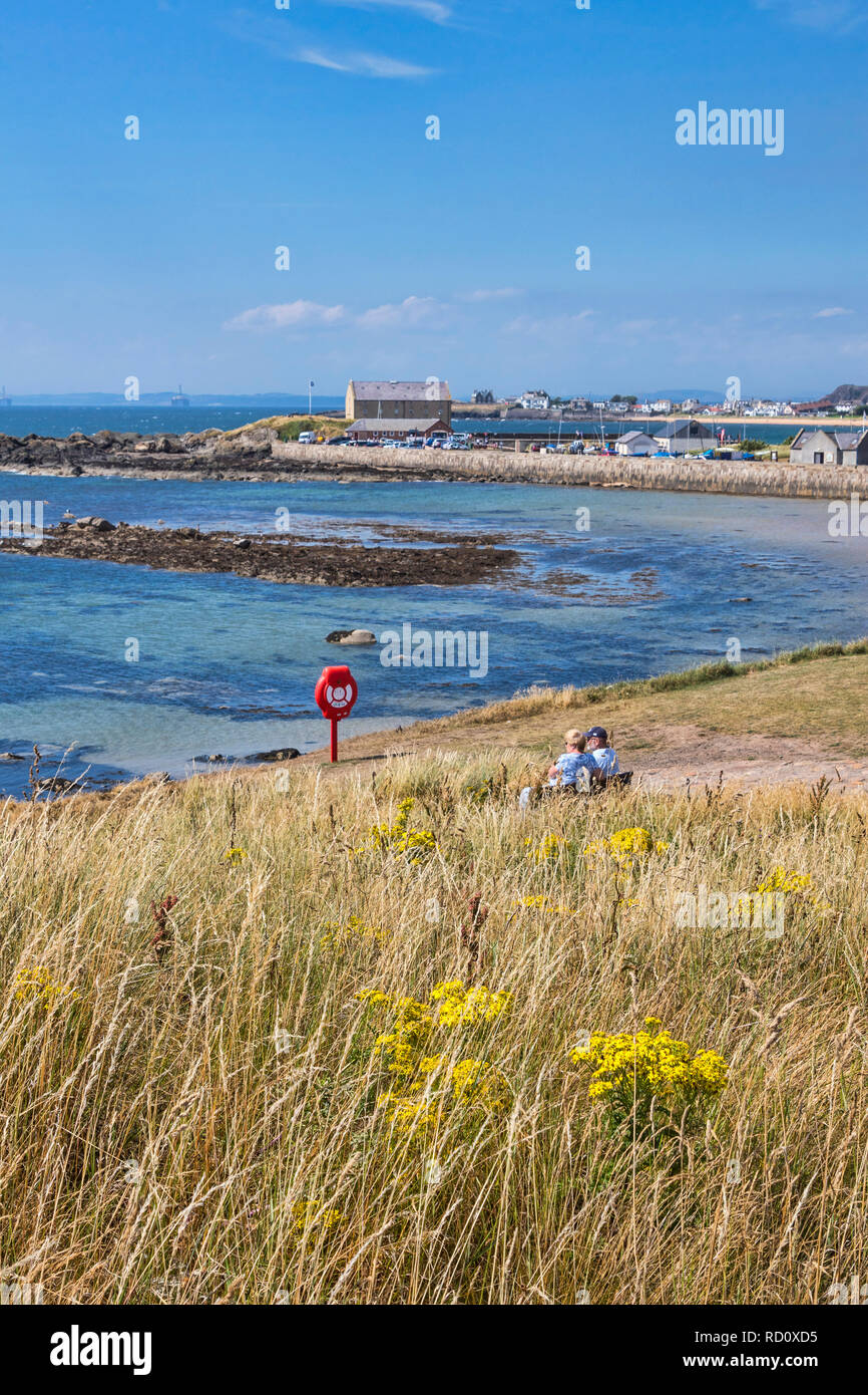 Auf Elie Hafen, Sands, Neuk von Fife, Fifeshire, Schottland, Großbritannien Stockfoto