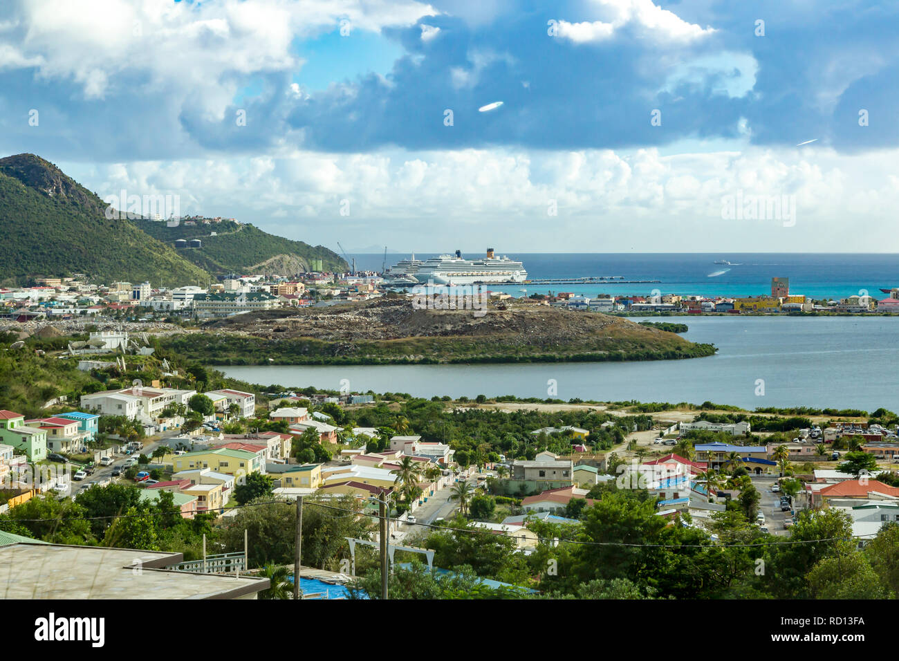 Philipsburg, Sint Maarten (Saint Martins), Niederländische Antillen Stockfoto