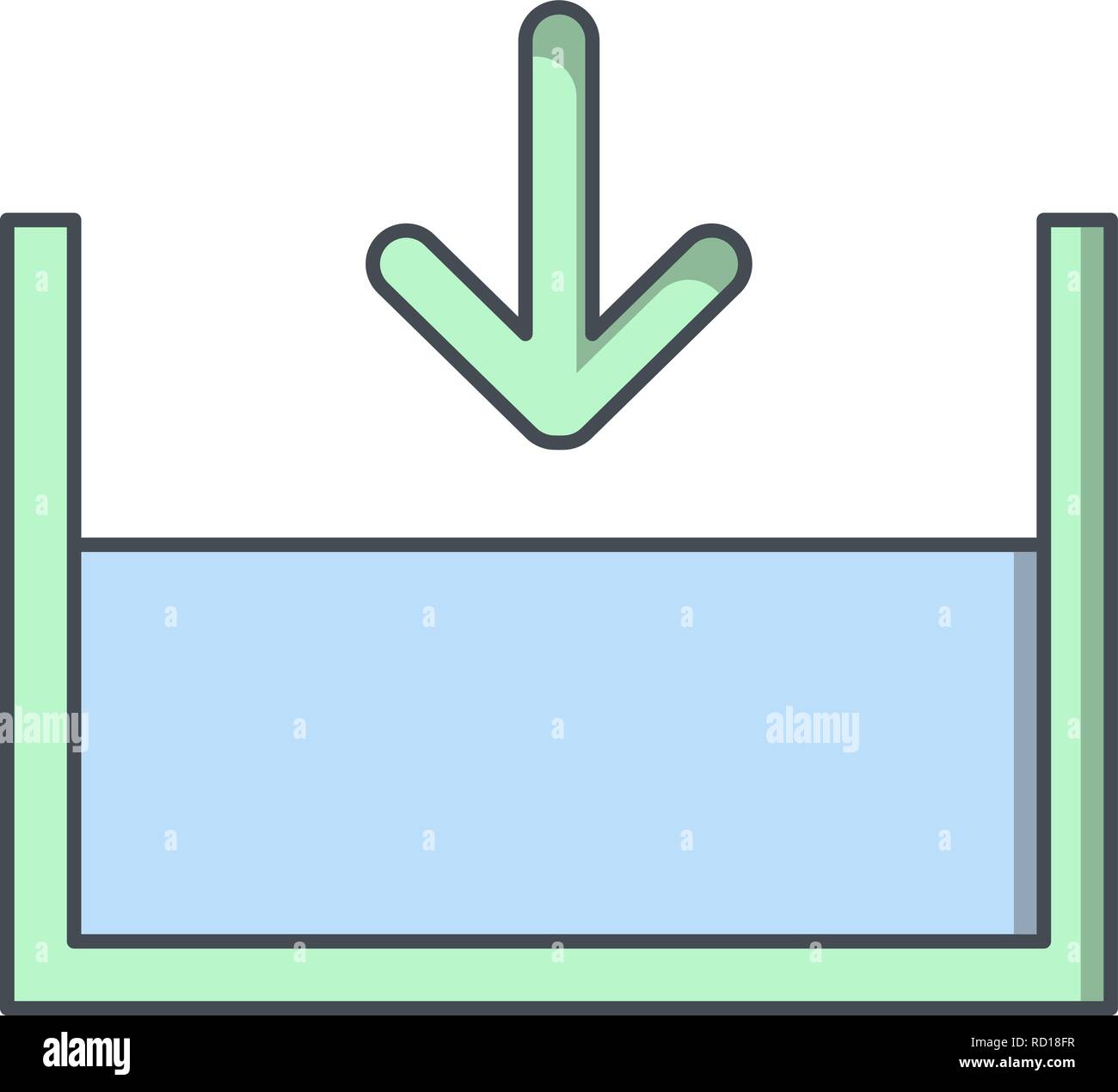 Unter dem Meeresspiegel Vektor Symbol für private und kommerzielle Zwecke............. Stock Vektor