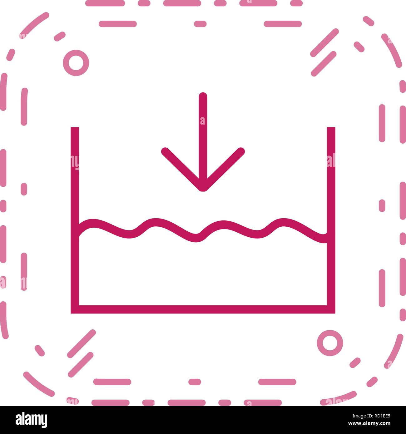 Unter dem Meeresspiegel Vektor Symbol für private und kommerzielle Zwecke............. Stock Vektor