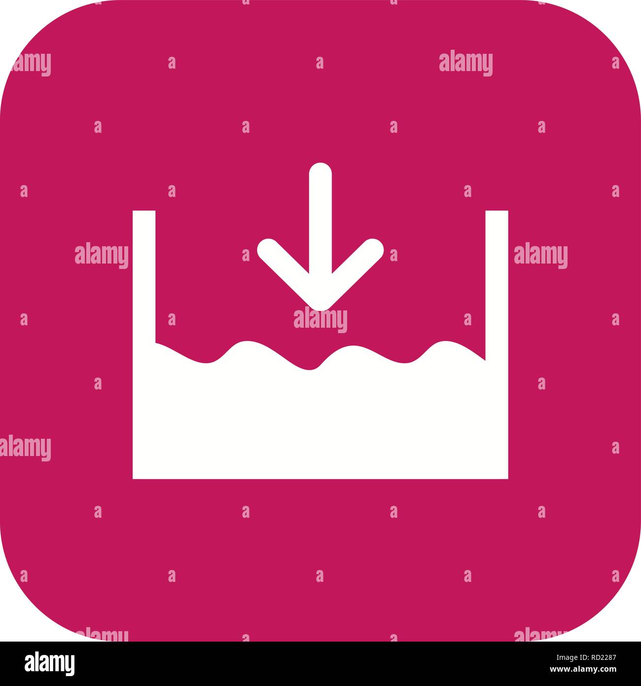 Unter dem Meeresspiegel Vektor Symbol für private und kommerzielle Zwecke............. Stock Vektor