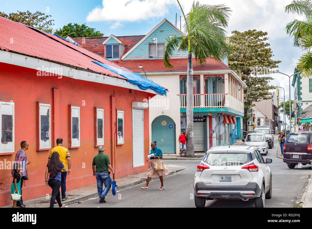 Philipsburg, Sint Maarten (Saint Martins), Niederländische Antillen Stockfoto