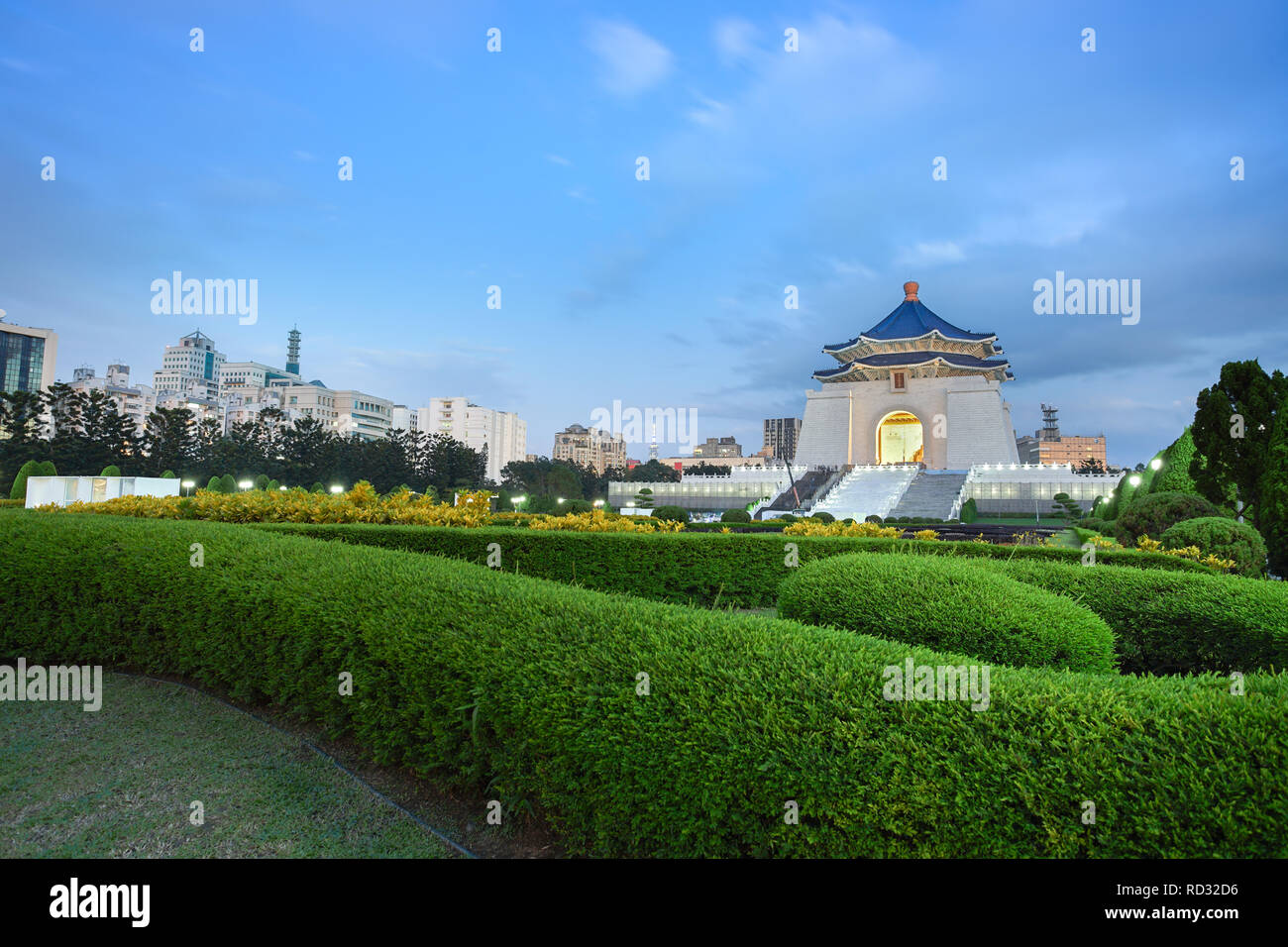 Chiang Kai-shek Memorial Hall in Taipeh, Taiwan. Stockfoto