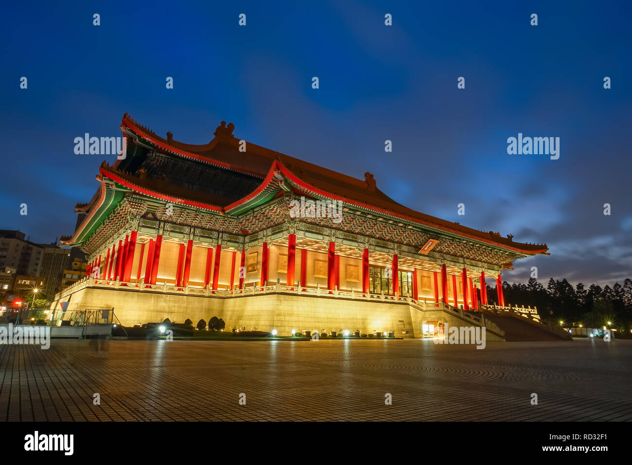 National Theater Hall, der Chiang Kai-Shek Memorial Hall, Taipei, Taiwan. Stockfoto