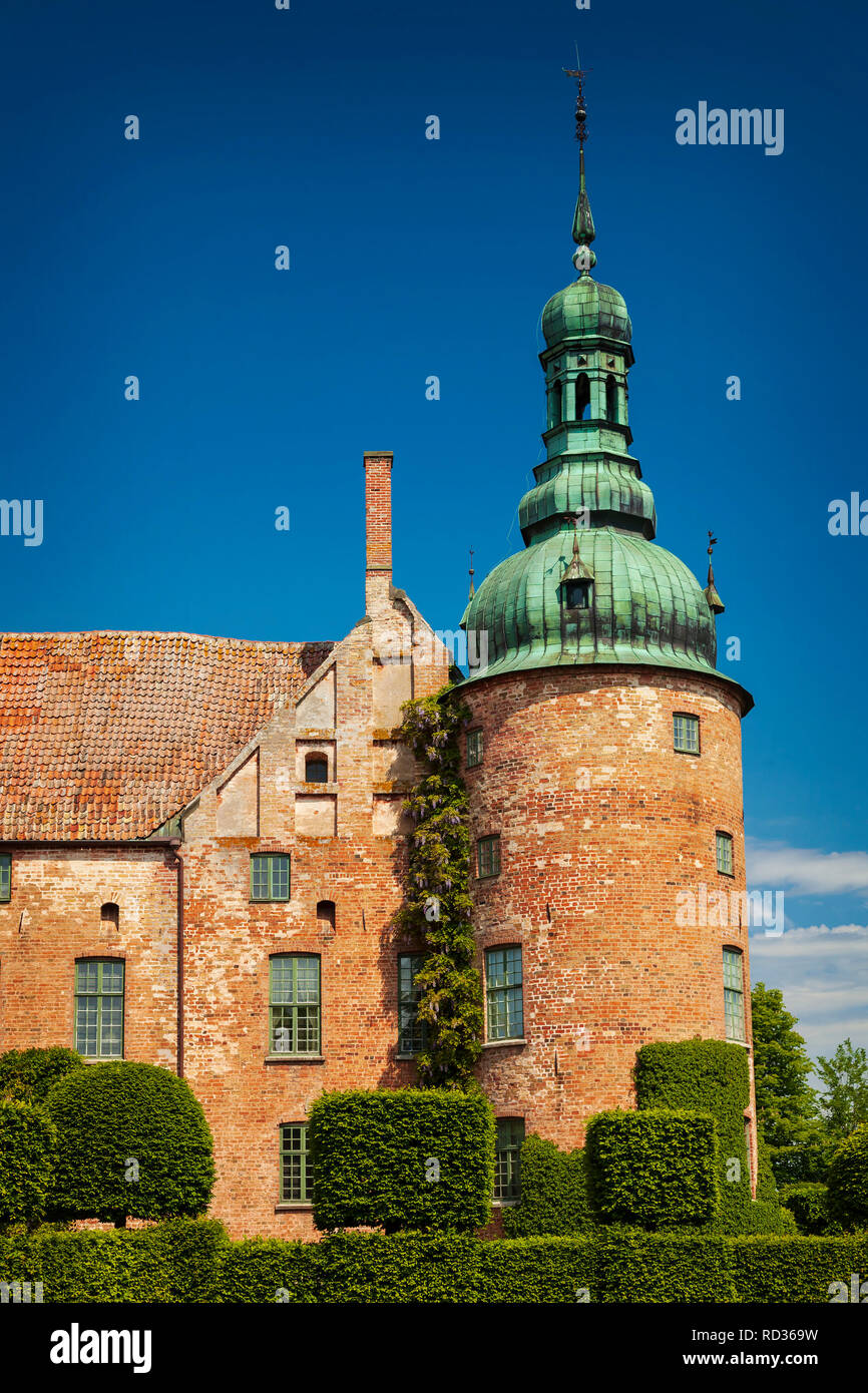 Das historische Schloss von Vittskovle in Süd Schweden. Stockfoto