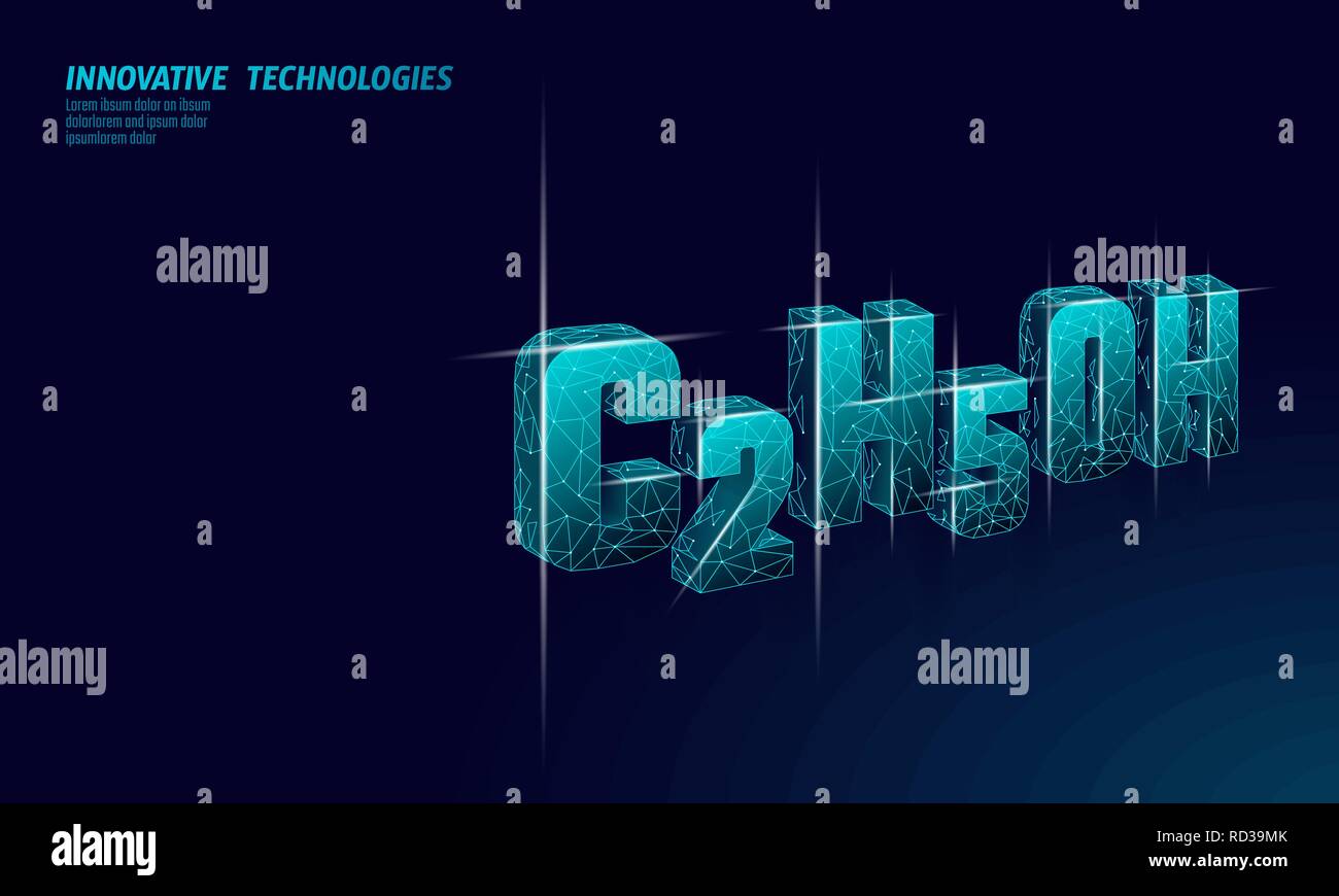 Ökologische Mais Biosprit Gewehr. Erneuerbare Energie Energie sparen Planet Business eco-Konzept. Low Poly polygonalen futuristische Dunkelblau dispenser Benzin Öl Industrie Technologie Vector Illustration Stock Vektor