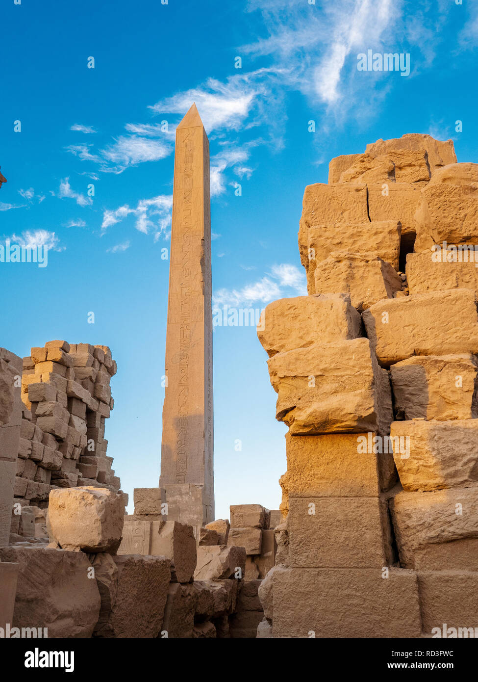 Ruinen des antiken Karnak in der Karnak Tempel Komplex in Ägypten Stockfoto