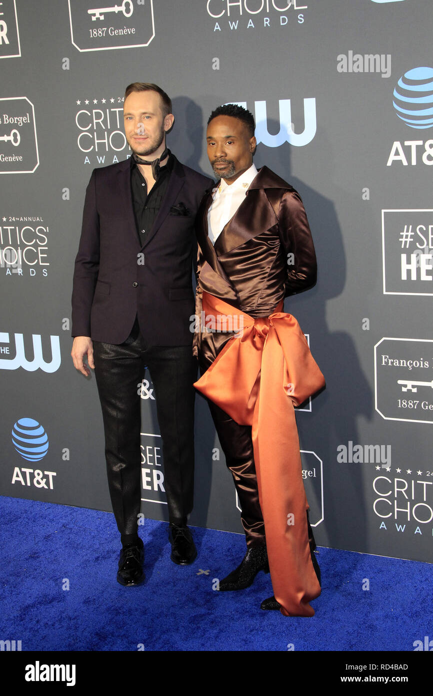Santa Monica Ca Usa 13 Jan 2019 Los Angeles Jan 13 Adam Smith Billy Porter Bei Den Critics Choice Awards Im Barker Hangar Am 13 Januar 2019 In Santa Monica Ca