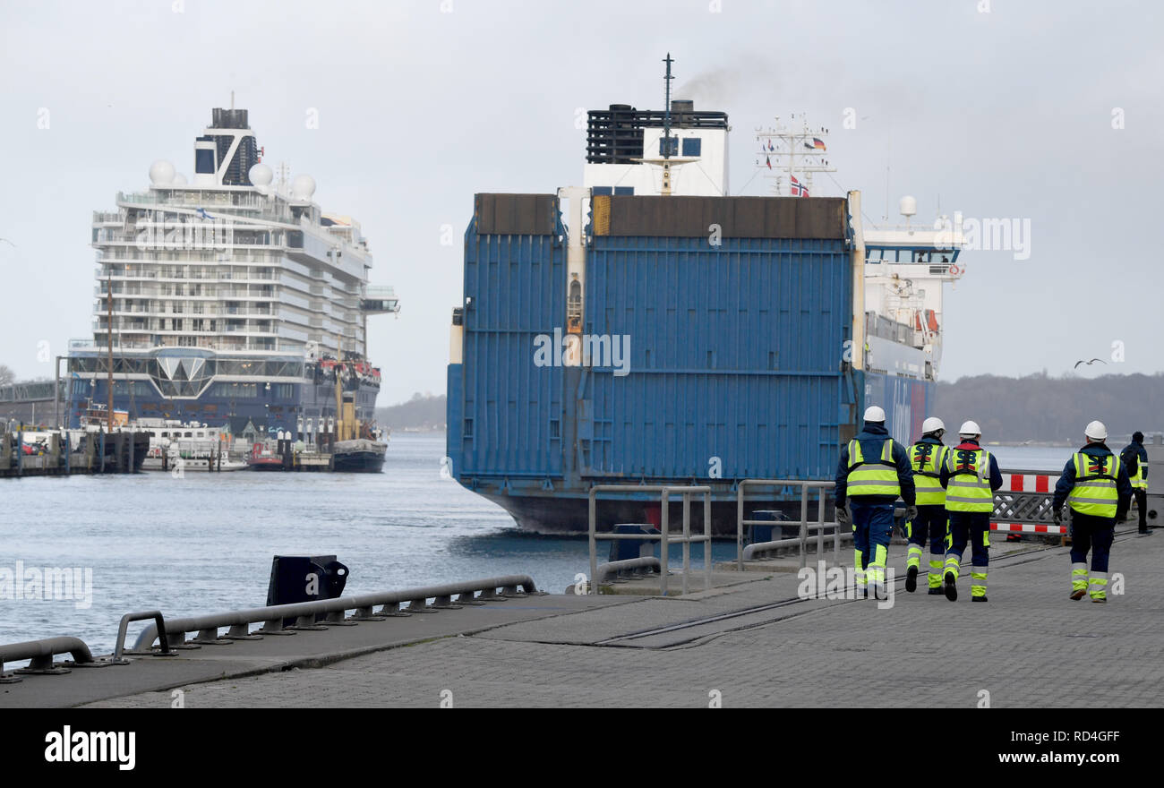 Kiel Deutschland 11 Jan 2019 Das Fahrgastschiff Mein