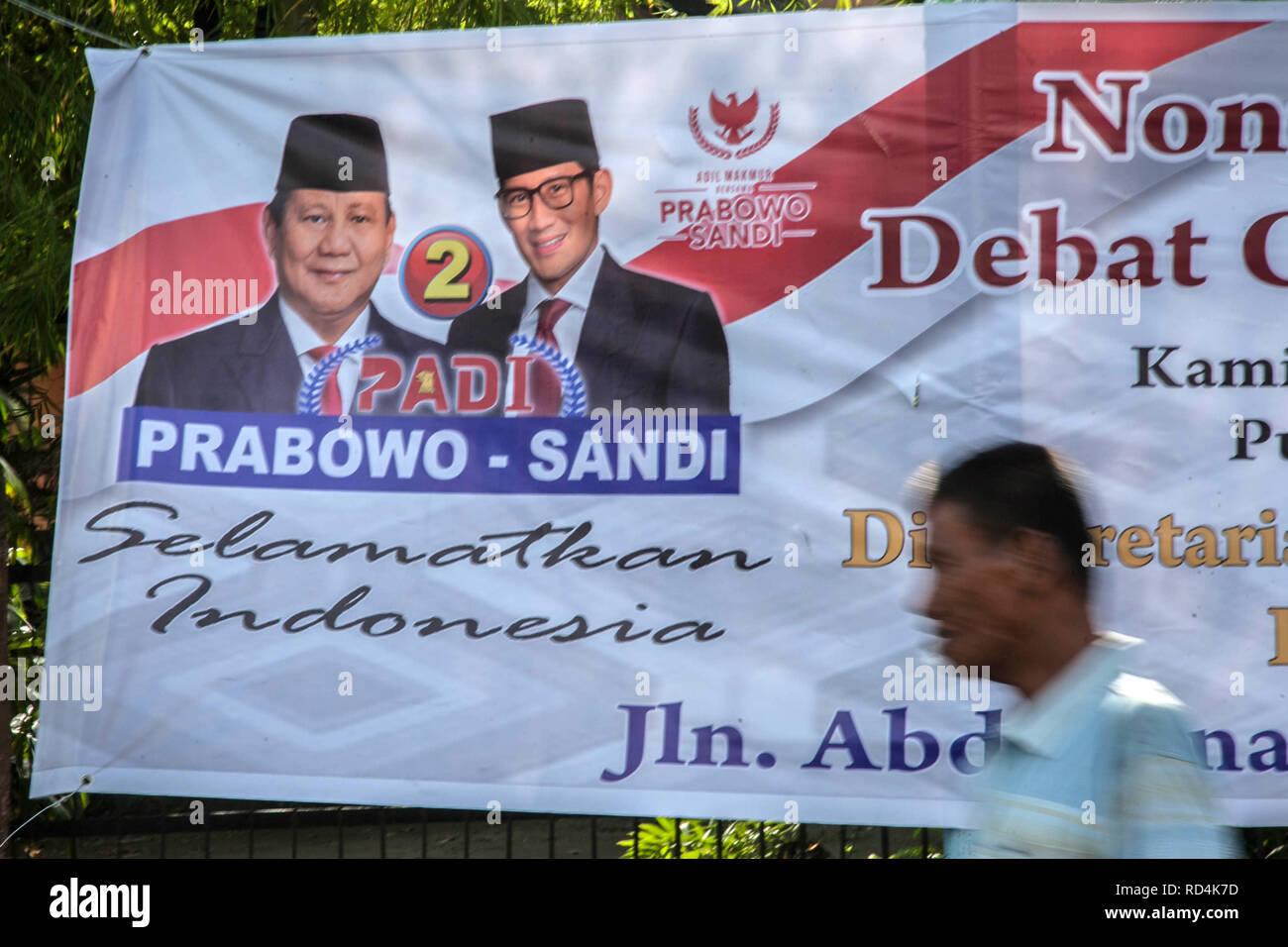 Medan Nordsumatra Indonesien 17 Jan 2019 Ein Männer