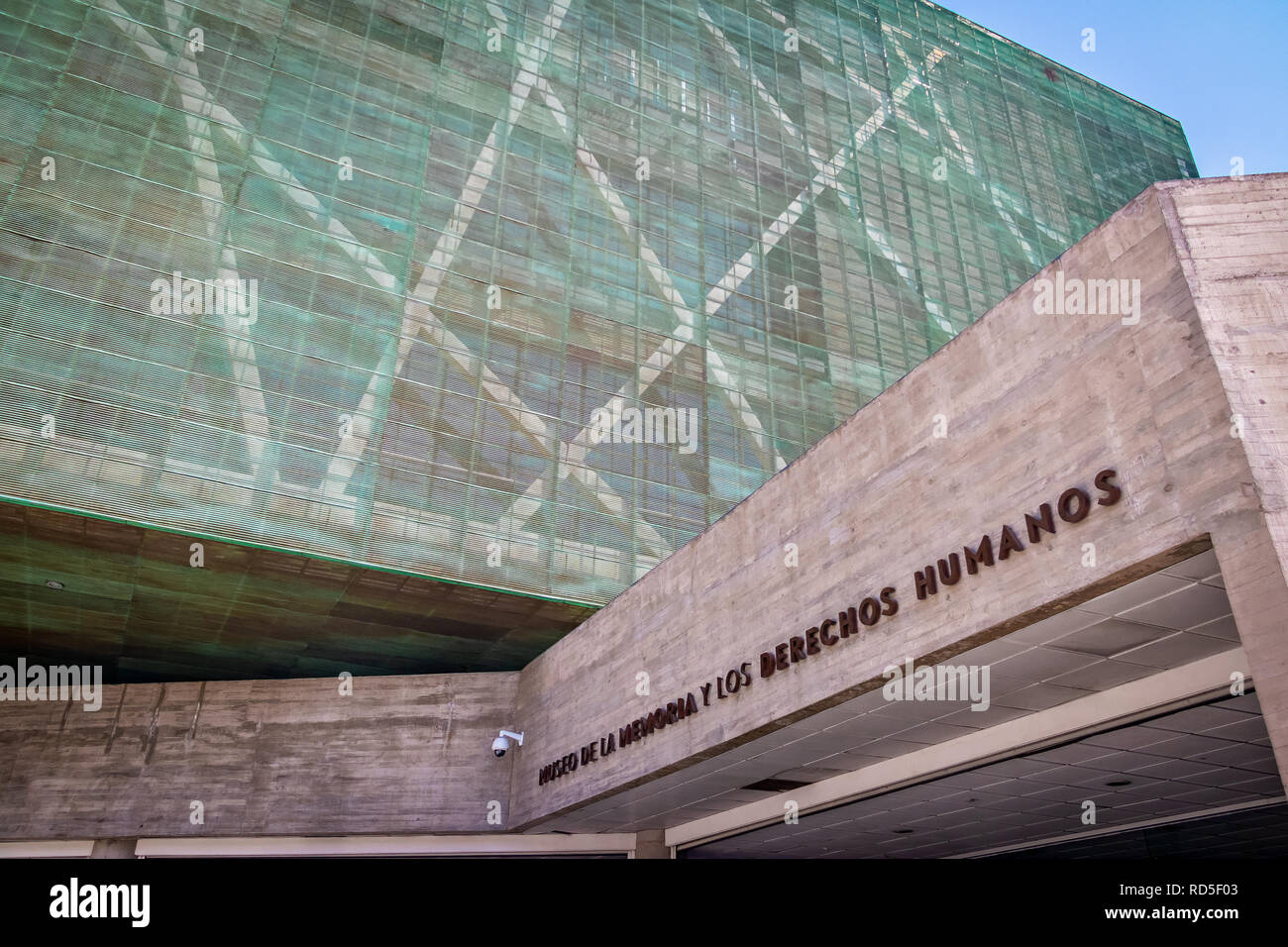 Speicher und Menschenrechte Museum - Santiago, Chile Stockfoto