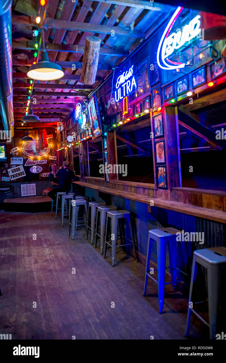 Texas Hill Country Bar und Grill, USA Stockfoto
