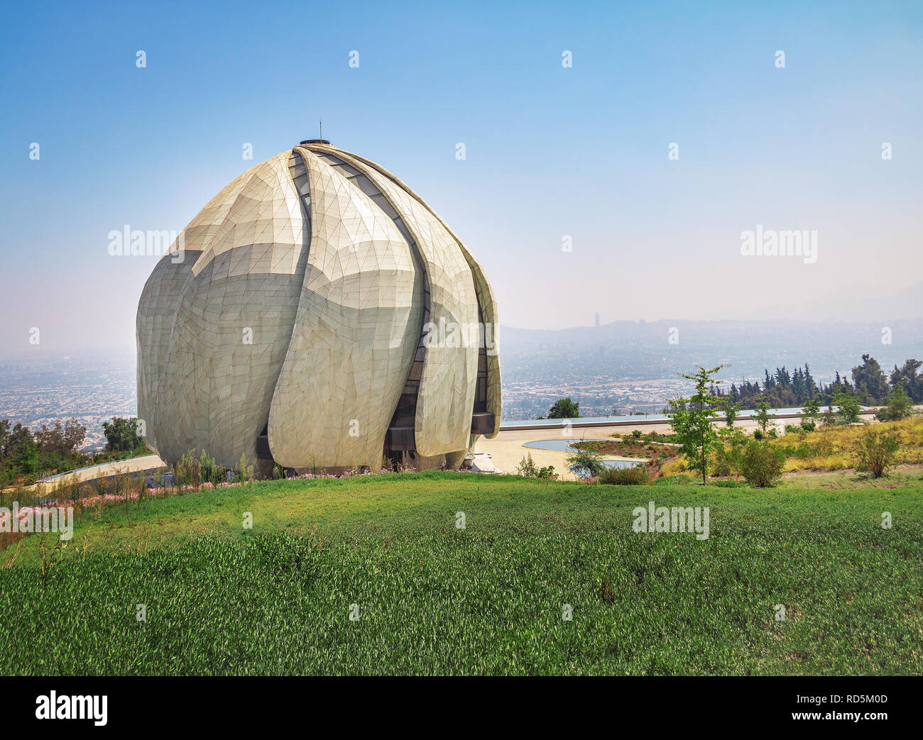 Haus der Andacht der Bahai Tempel - Santiago, Chile Stockfoto