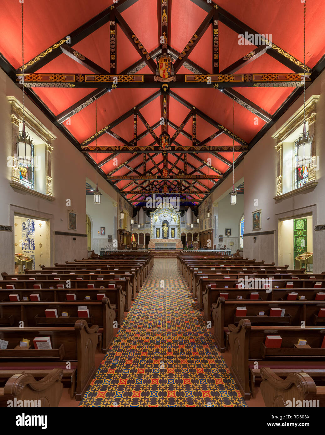 Innenansicht der Kathedrale Basilica St. Augustine am Dom in St. Augustine, Florida Stockfoto