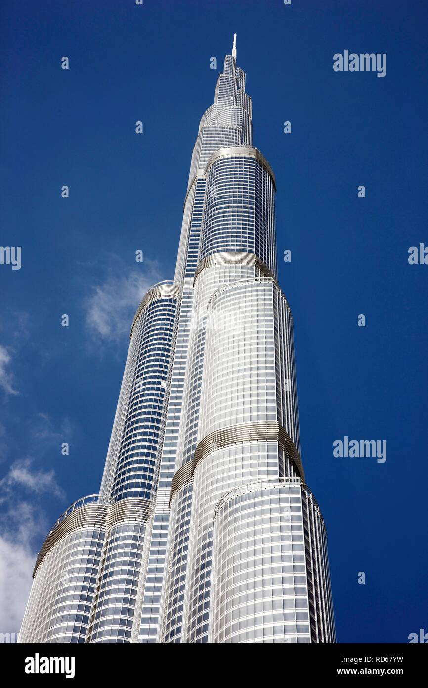 Burj Dubai Das Hochste Gebaude Der Welt Dubai Vereinigte Arabische Emirate Naher Osten Stockfotografie Alamy