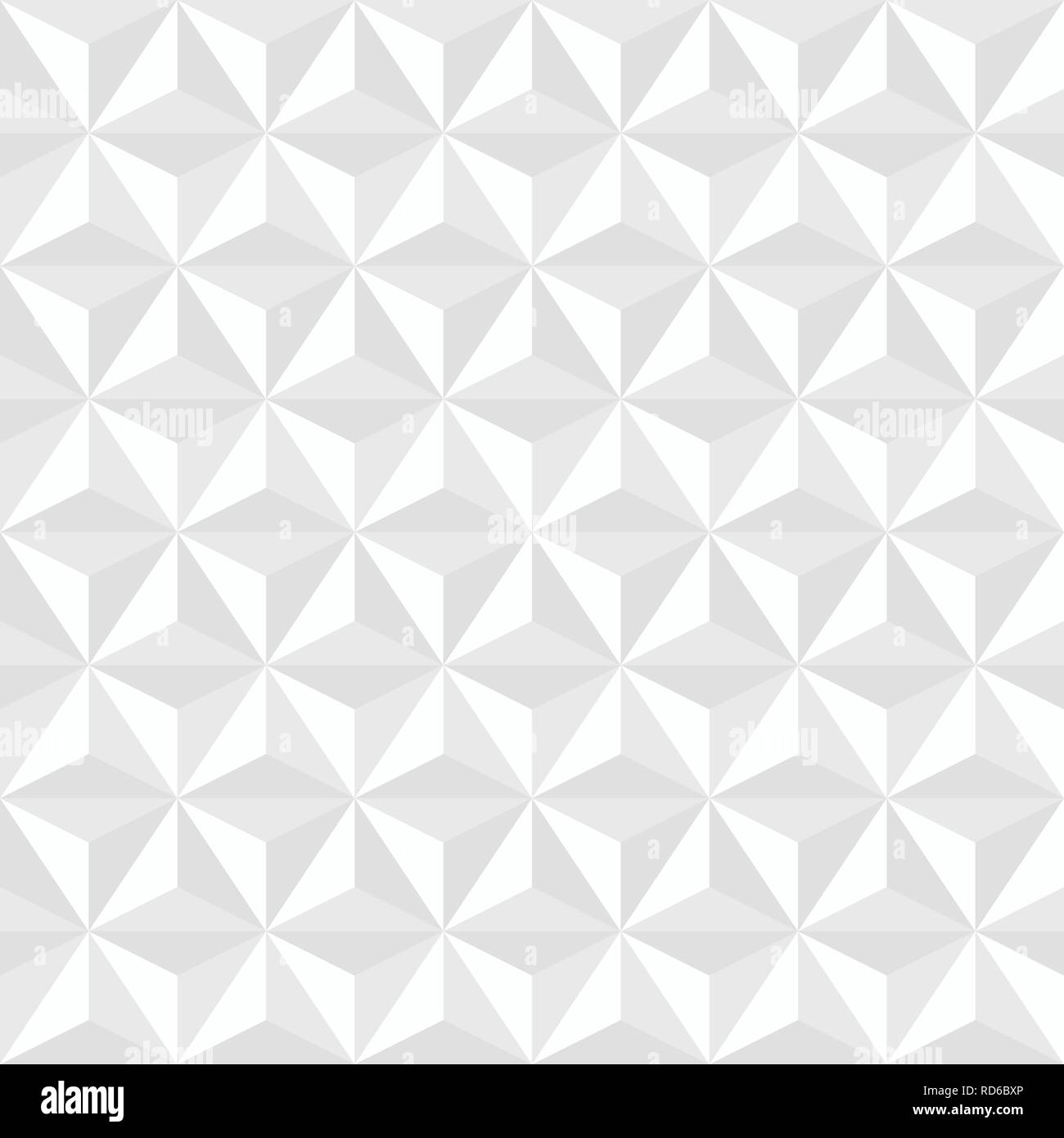 Abstrakte Dreieck Hintergrund. Weiße und graue geometrische Struktur. Nahtlose Dreiecke Muster. Strukturierte Hintergrund. Vector Illustration. Stock Vektor