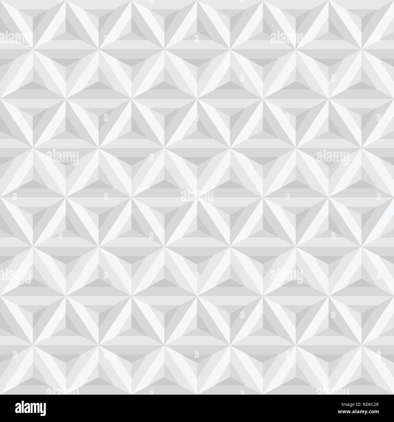 Abstrakte Dreieck Hintergrund. Weiße und graue geometrische Struktur. Nahtlose Dreiecke Muster. Strukturierte Hintergrund. Vector Illustration. Stock Vektor