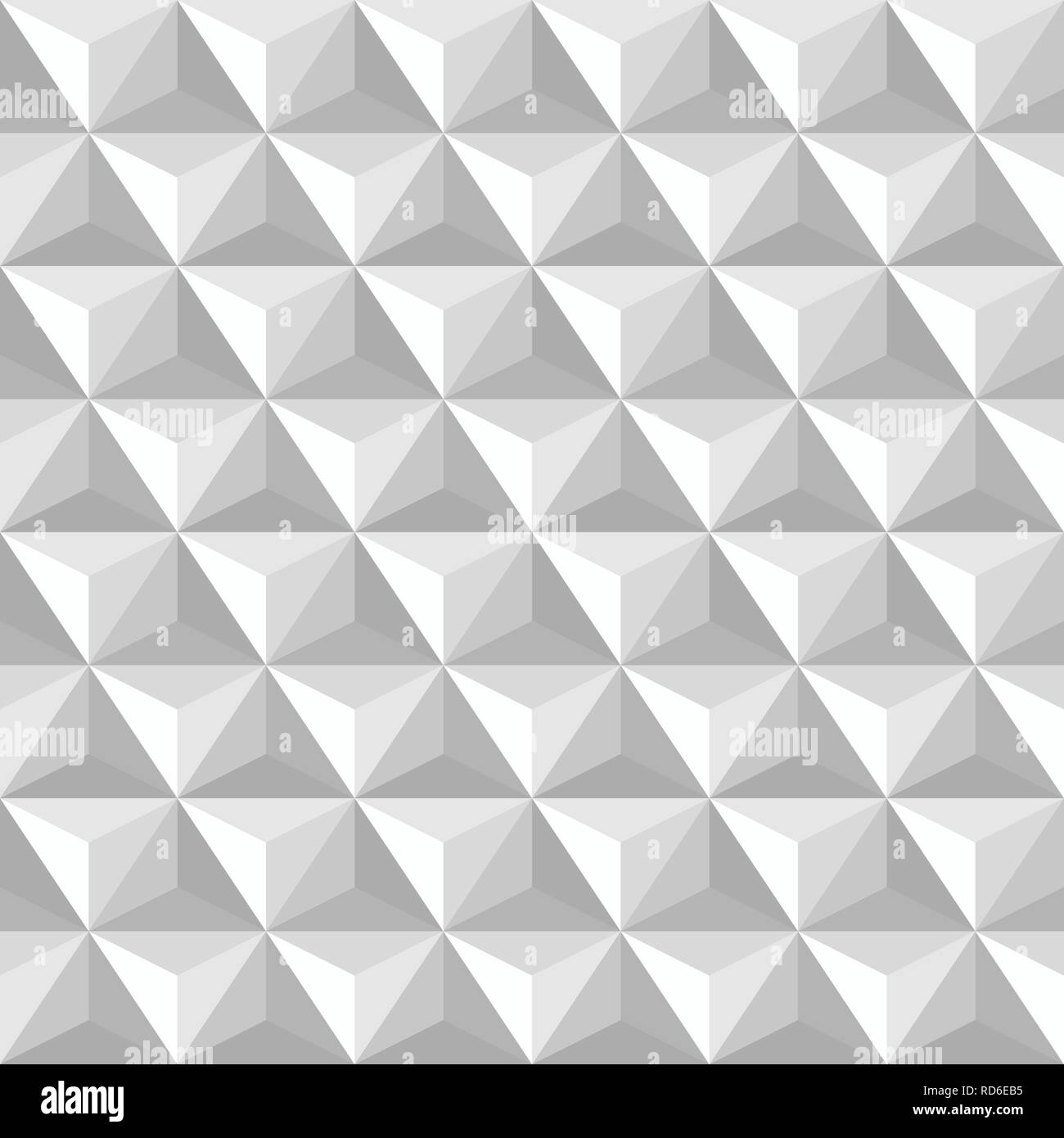 Abstrakte Dreieck Hintergrund. Weiße und graue geometrische Struktur. Nahtlose Dreiecke Muster. Strukturierte Hintergrund. Vector Illustration. Stock Vektor